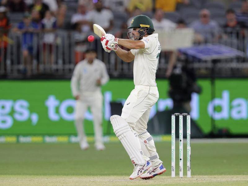 Facing New Zealand, Joe Burns scored his first half-century against the pink ball at Test level.