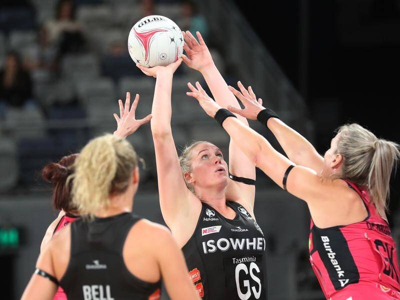 Caitlyn Thwaites has tallied 55 goals in Collingwood's 70-50 Super Netball win over Adelaide.