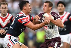 The Sydney Roosters and Manly Sea Eagles are taking part in NRL matches in Las Vegas. (Dan Himbrechts/AAP PHOTOS)