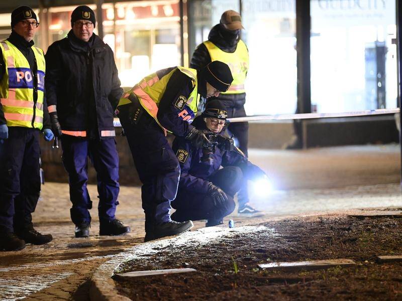 A 22-year-old man is suspected of stabbing seven men in the Swedish town of Vetlanda.