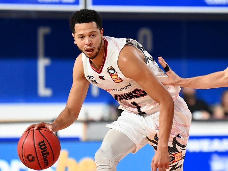 Tyler Harvey top-scored for the Hawks in their 102-88 NBL Cup triumph over the Breakers.