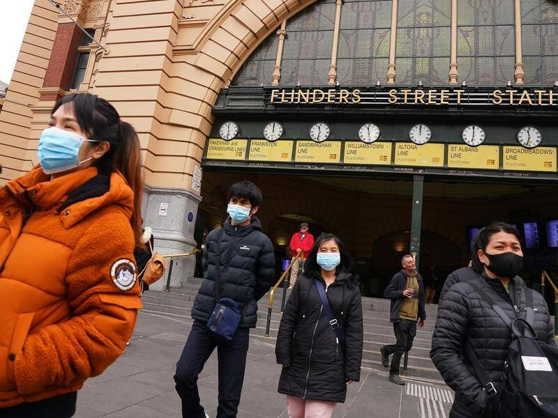 Victoria residents are being urged to consider mask-wearing in indoor or crowded settings.
