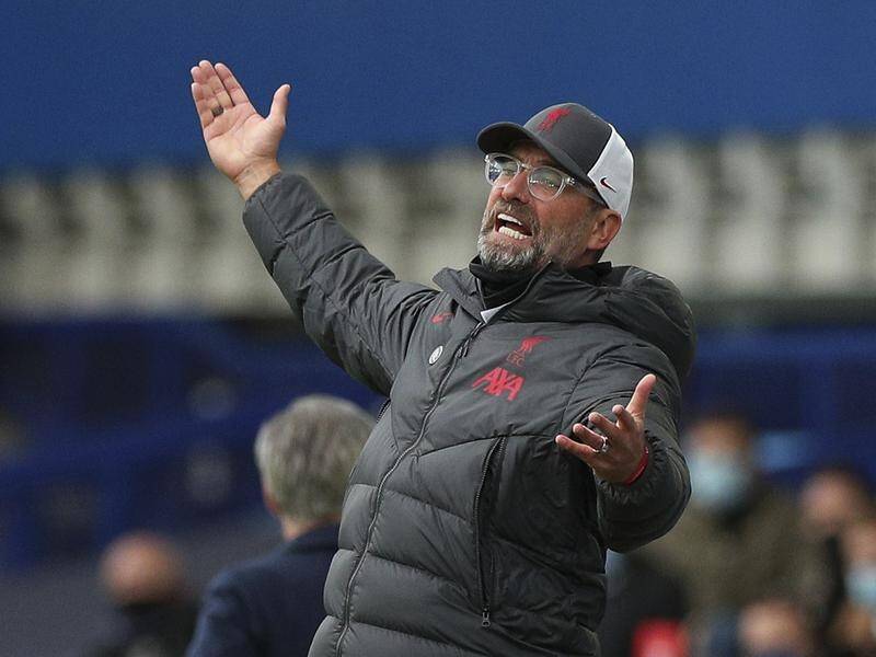 Liverpool manager Jurgen Klopp was not happy about the controversial VAR decisions against Everton.