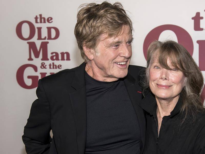 Robert Redford (left) and Sissy Spacek at the New York premiere of The Old Man and the Gun.