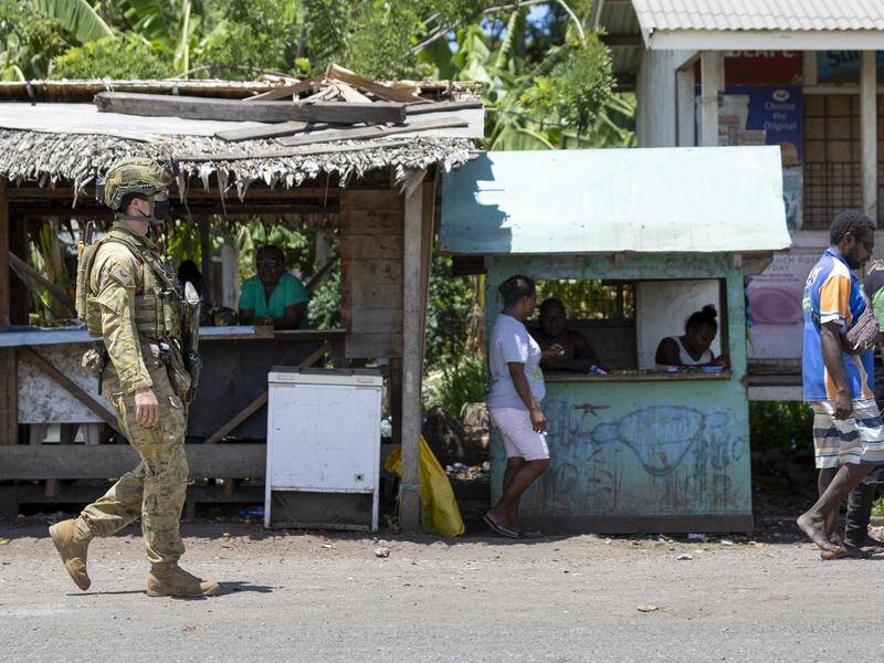 Australia has historically provided security to the Solomons, including during riots last year.