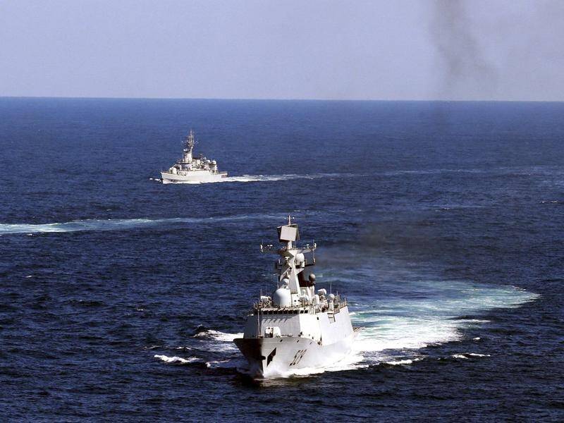 Chinese and Russian ships have undertaken joint patrols in the western Pacific Ocean. (file photo)