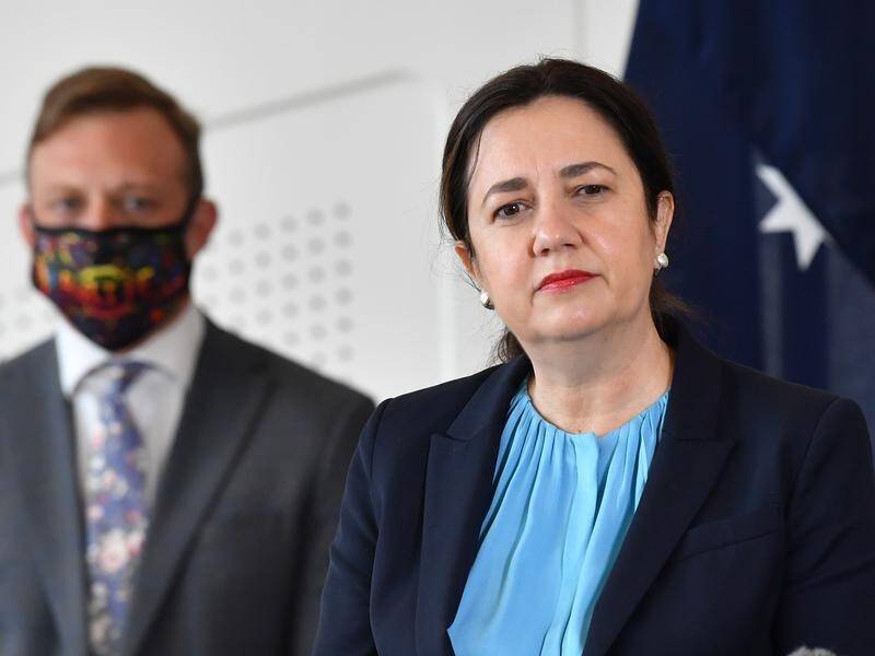 Annastacia Palaszczuk is furious a woman who worked outside a COVID ward was unvaccinated.