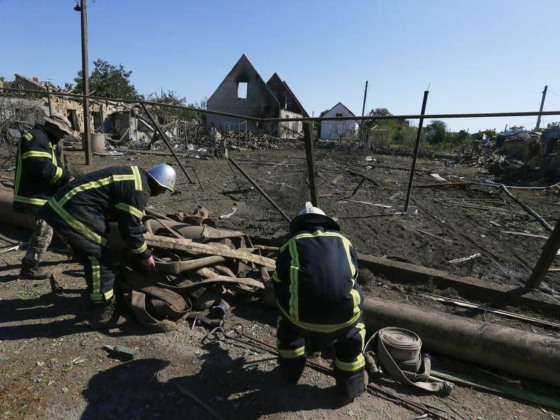 Russian strikes in Odesa injured at least four people and burned houses to the ground, Ukraine says.