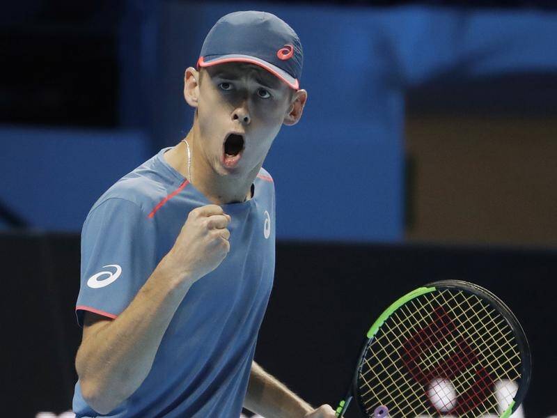 Alex De Minaur was a finalist at three events in 2018 to be named ATP newcomer of the year.