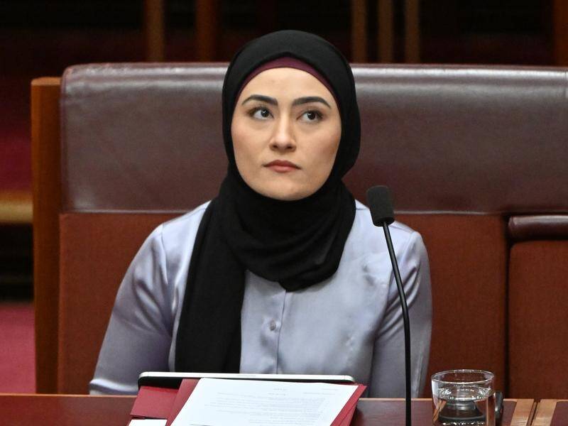 WA senator Fatima Payman issued a strong rebuke of the government's stance. (Mick Tsikas/AAP PHOTOS)