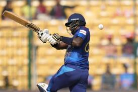 An all-round performance from Angelo Mathews led Sri Lanka to a T20 series victory over Afghanistan. (AP PHOTO)