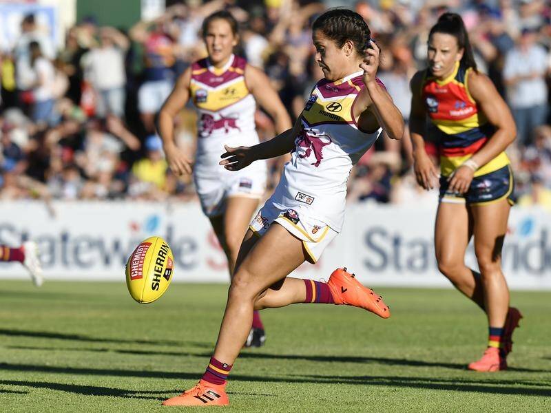 AFLW player Ally Anderson has played down Brisbane's post-match celebrations against Adelaide.