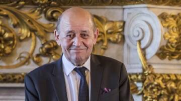 Outgoing French foreign affairs minister Jean-Yves Le Drian is pleased with Scott Morrison's defeat.