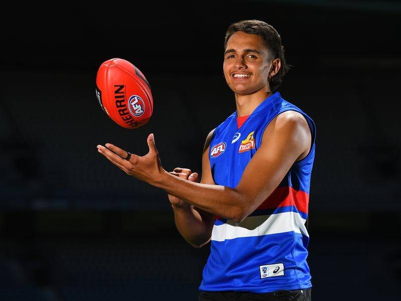 Jamarra Ugle-Hagan made a big impression with five goals in a Bulldogs reserves practice game.