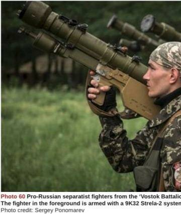 Pro-Russian rebels with man-portable air defence systems. Photo: Sergey Ponomarev/ARES Raising Red Flags