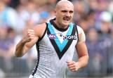 Port Adelaide forward Sam Powell-Pepper has received a four-game AFL suspension for a high bump. (Richard Wainwright/AAP PHOTOS)