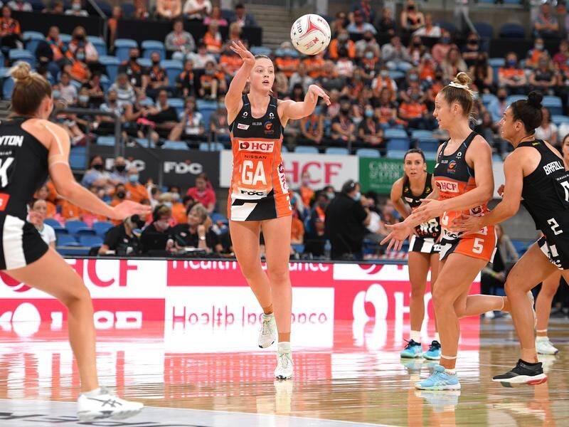 The unbeaten GWS Giants enjoyed a 12-goal Super Netball win over Collingwood in Sydney.