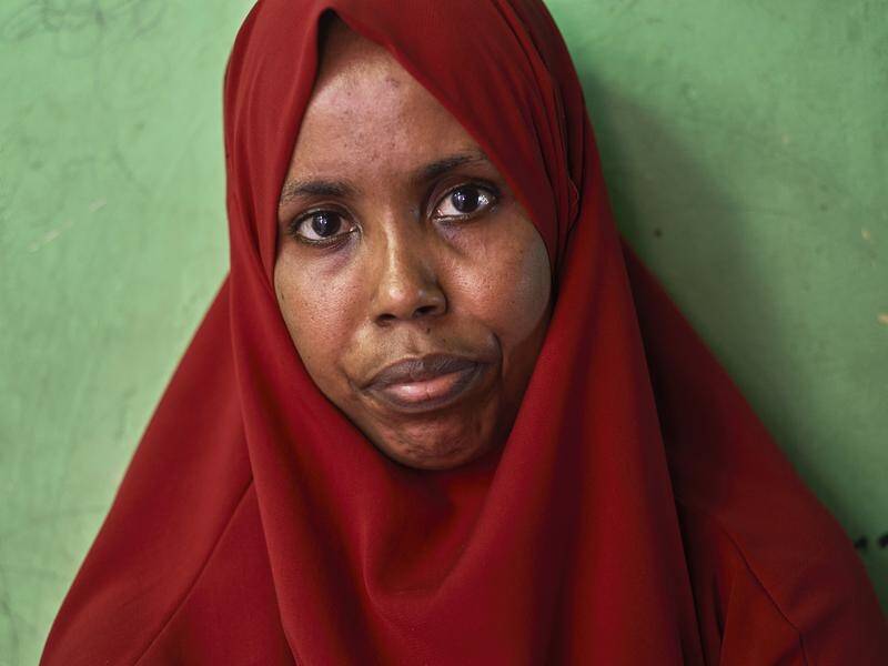 Somalian refugee Igra lives on the street in Jakarta unable to access aid or accommodation.
