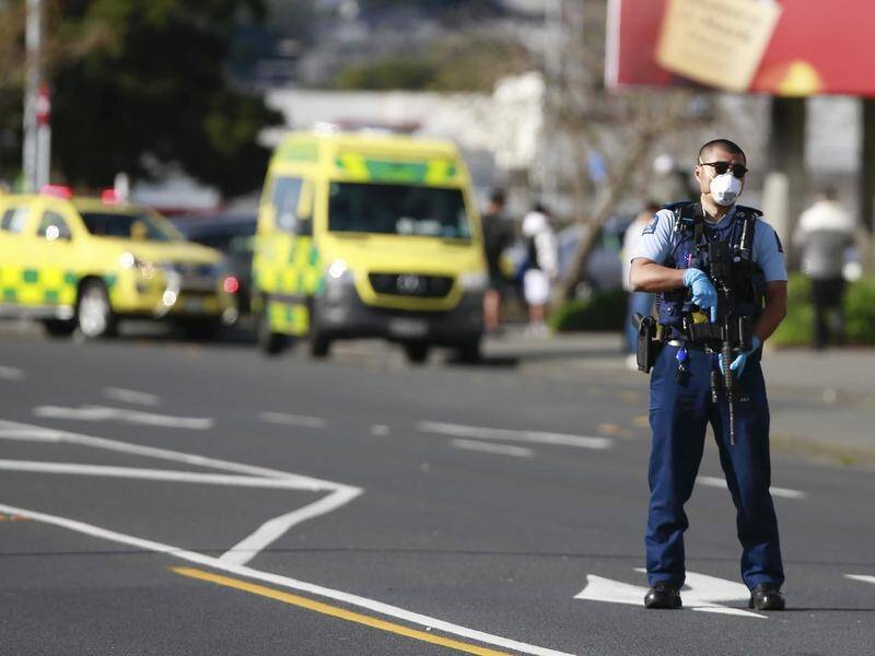 Police in Auckland have shot and killed a man who injured several people in a supermarket.