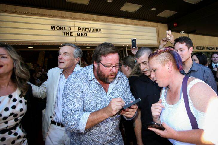 (Photo: James Wiltshire/Young) 14/1/18. Albury. Regent Cinema. World Premier of The BBQ. Shane Jacobson. .