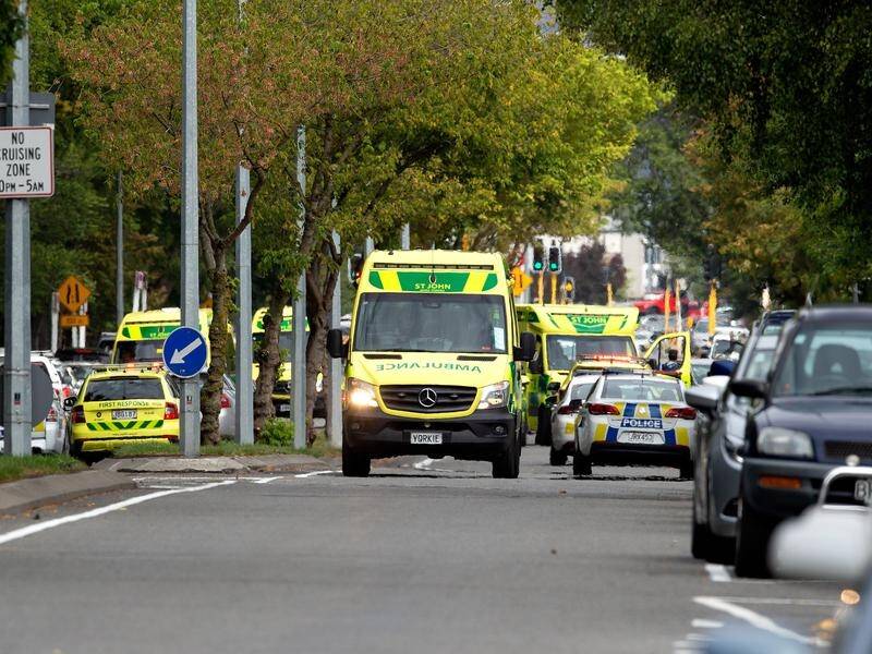 Christchurch Hospital was inundated with ambulances after the mosque shootings.