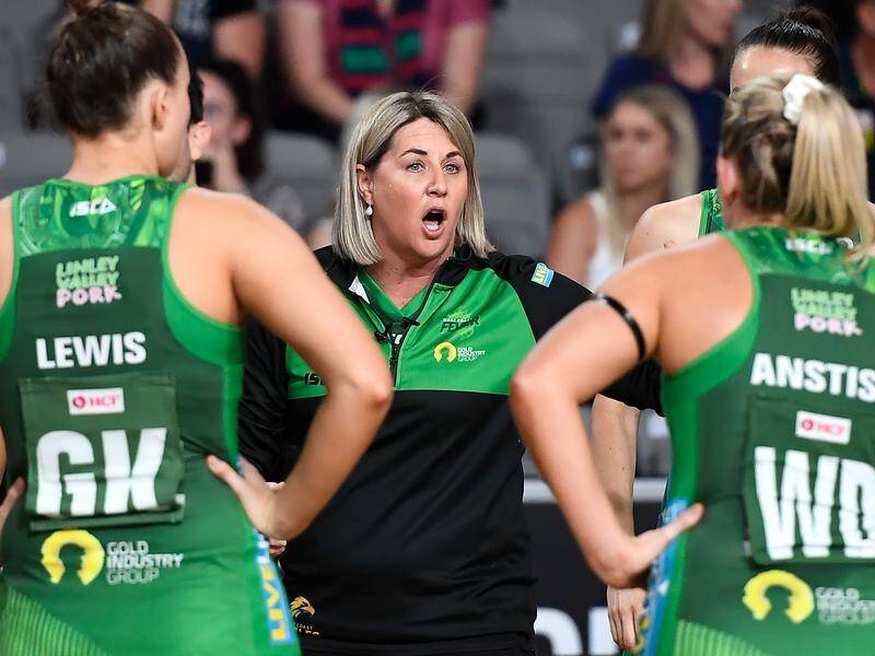 New Diamonds coach Stacey Marinkovich (c) faces a baptism of fire against New Zealand.