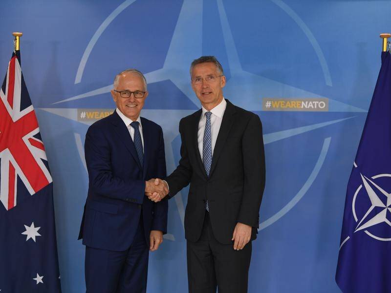 Malcolm Turnbull and NATO's Jens Stoltenberg have discussed boosting the rules-based global order.