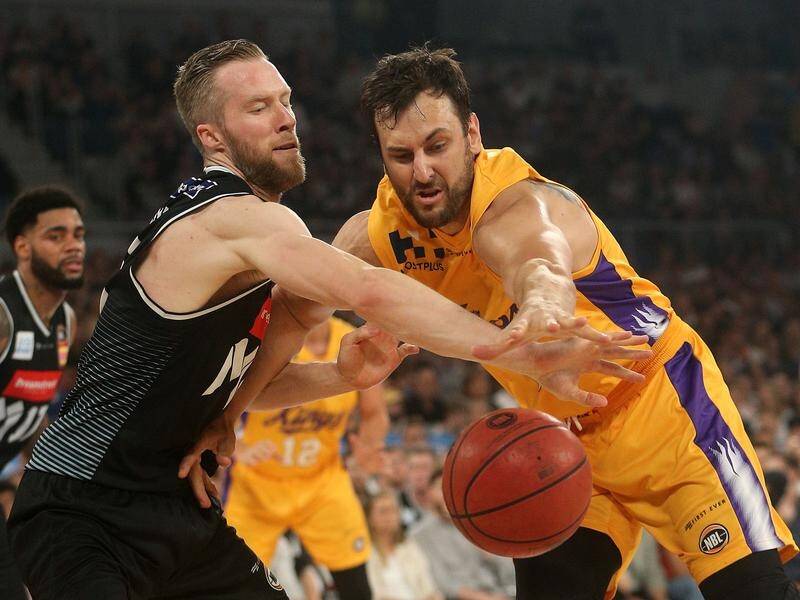 Sydney Kings' Andrew Bogut was made to work for his game high 15 rebounds against Melbourne.