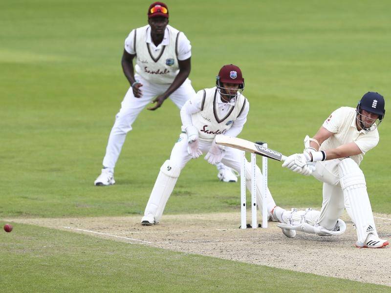 England's Stuart Broad says he used Shane Warne's batting stance against the West Indies.