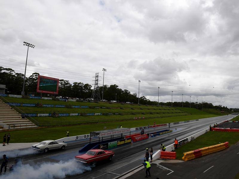 Sydney's Eastern Creek dragway has been the scene of an emergency with five people injured.