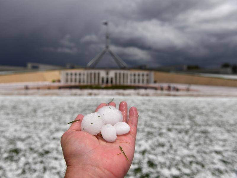 Major cities are more likely to have hail storms than other parts of the nation, researchers say. (Mick Tsikas/AAP PHOTOS)
