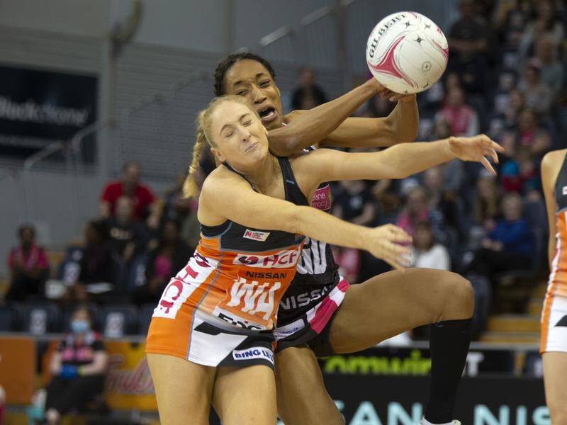 The Giants remain in the race for Super Netball finals, beating the Adelaide Thunderbirds 64-54.