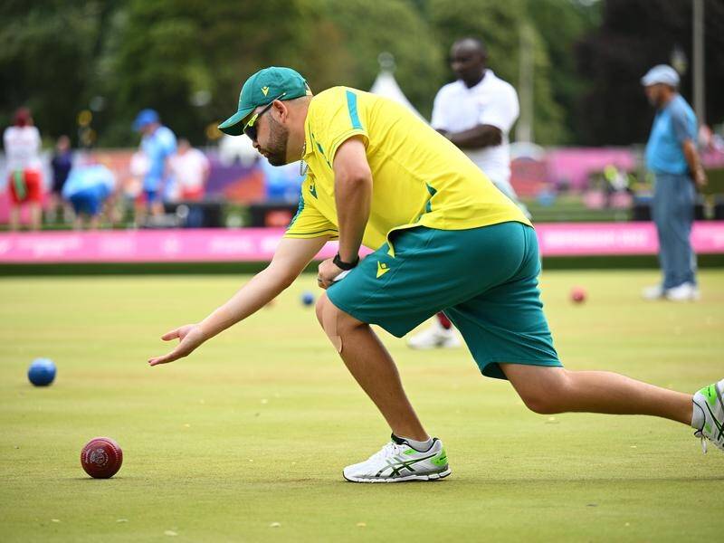 Aaron Wilson has a 4-0 record going into Friday's Games bowls singles quarter-finals. (James Ross/AAP PHOTOS)