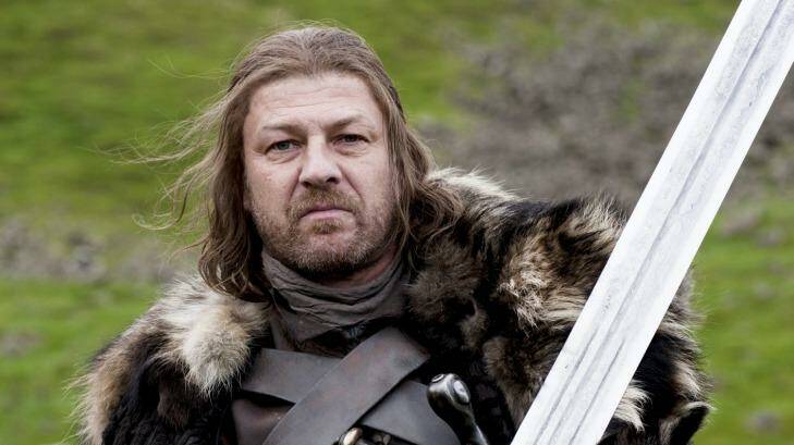 Sean Bean as Ned Stark in the first season of <i>Game of Thrones</i>.