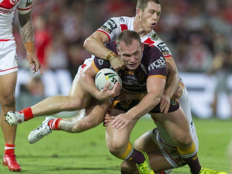 Matt Lodge topped the running metres for on his Broncos return against St George-Illawarra.