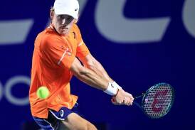 Aussie Alex de Minaur has swept to a straight-sets win to open his title defence in Acapulco. (EPA PHOTO)