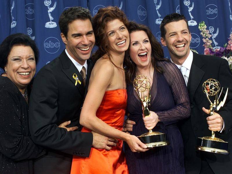 Shelley Morrison (L) became a regular cast member on the hit US sitcom Will and Grace.