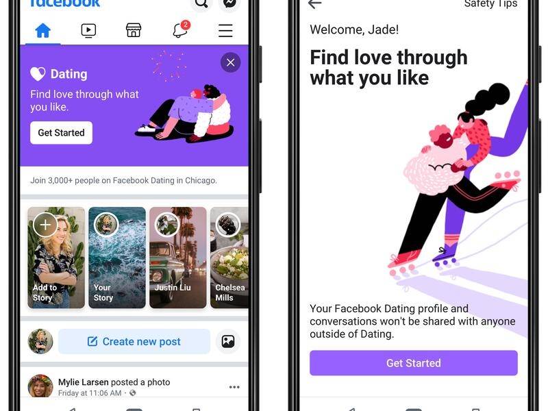 Facebook is launching a new dating function in the US, and warns users it's at their 'own risk'.