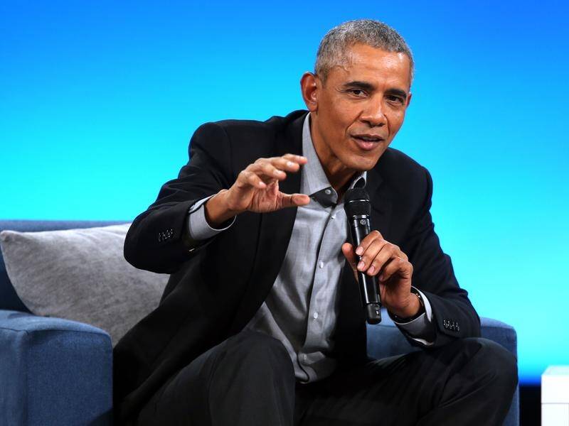 Guests from 41 countries spoke at the Obama Foundation summit ion Chicago, including Mr Obama.