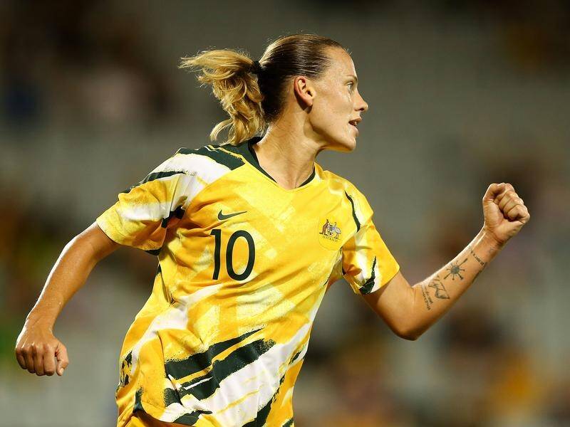 Emily van Egmond is relishing the chance for the Matildas to test themselves against Germany.