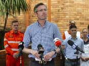 NSW Premier Dominic Perrottet is releasing a report into the state's flood response in Lismore. (Natalie Grono/AAP PHOTOS)