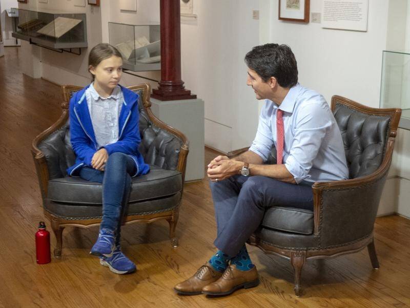 Environmental activist Greta Thunberg has met Canadian Prime Minister Justin Trudeau in Montreal.