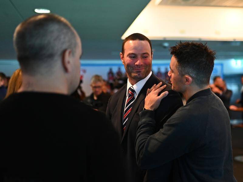 Cooper Cronk was among a number of former teammates as Boyd Cordner's retirement announcement.