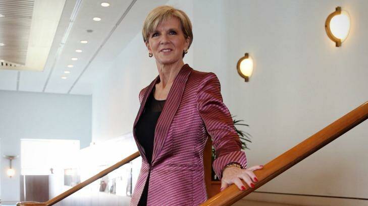 Ms Bishop on Thursday said it would be "an efficient use" of Andrew Robb and her time to both be present at the climate conference. Photo: Andrew Meares