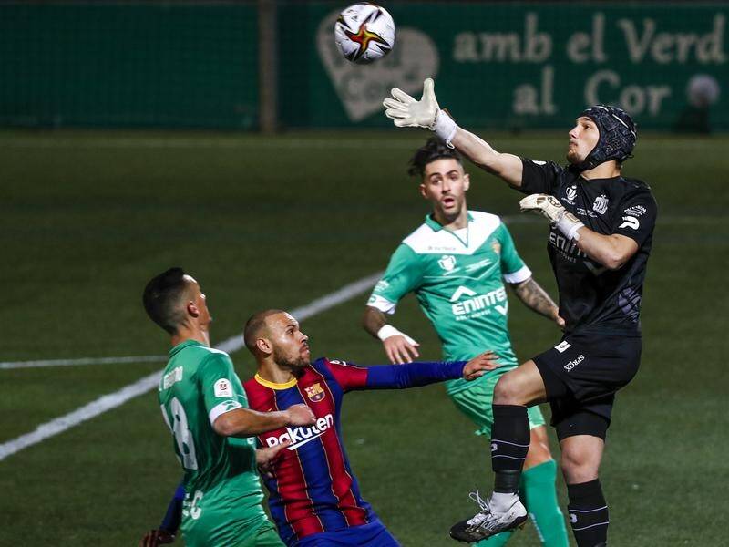 Ramon Juan Ramirez saved two penalties for Cornella who went down to Barcelona in extra time.