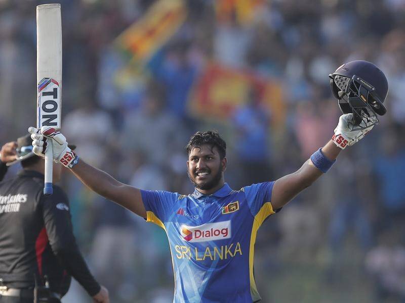 Avishka Fernando has helped steer Sri Lanka to a seven wicket T20 World Cup win over Namibia.