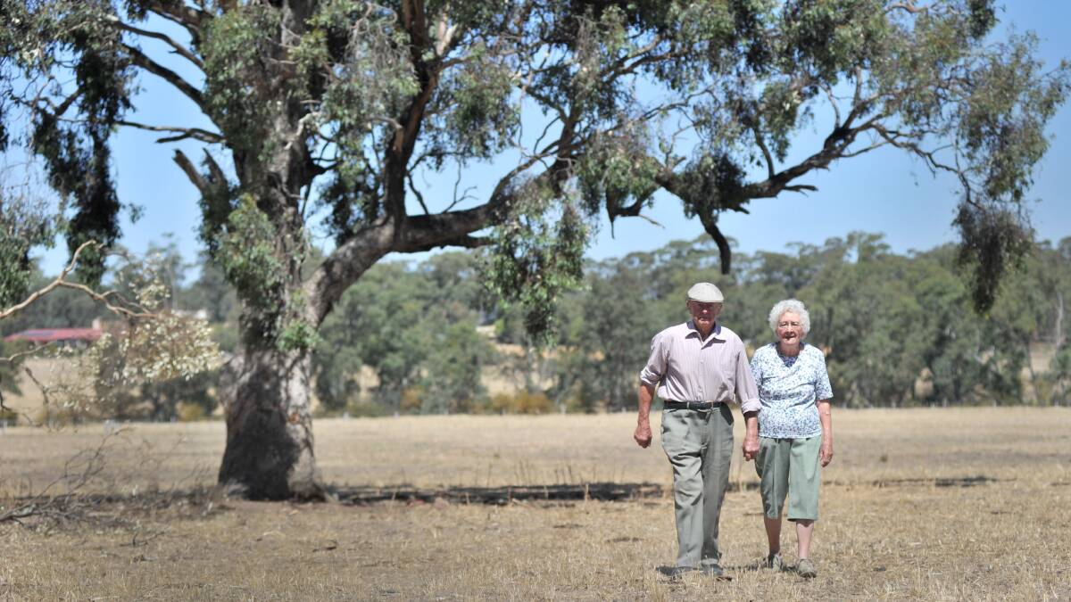 Doug and Elva Somerville on their Strath farm.