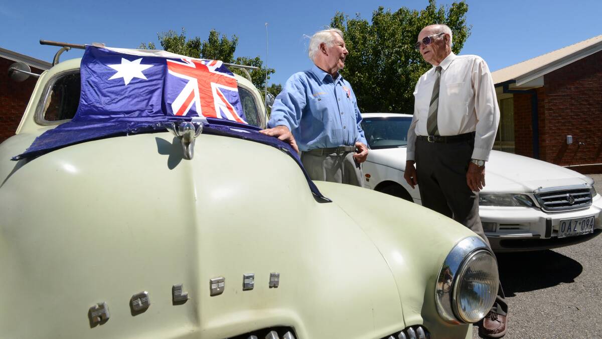 Kevin Lockett with his 50-2106 (later named the FX) Holden that Ken Gloster sold to him in the early 1950's. Ken sold Holden's for many years in Underbool.

Picture: JIM ALDERSEY
121213