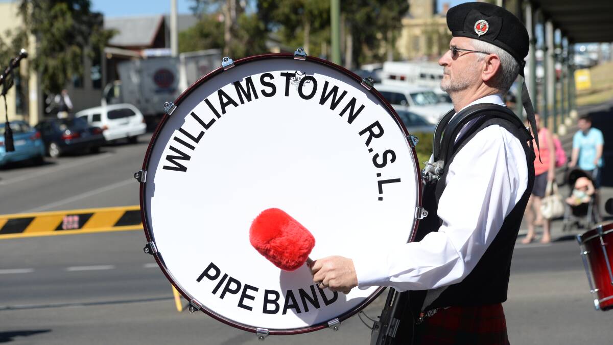 Williamstown RSL Pipe Band.

Picture: JIM ALDERSEY