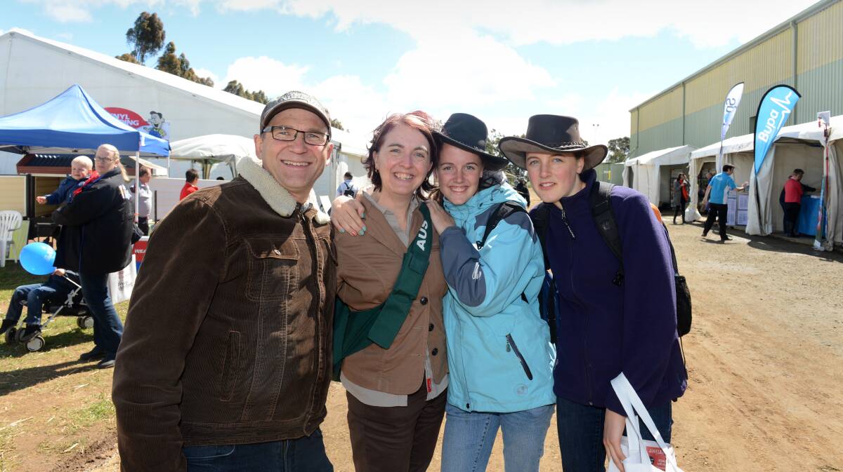 Tony, Kathryn, Jessica and Jennifer Ruddick at day 1 of the Elmore Field Days.

Picture: JIM ALDERSEY